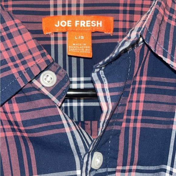 Men Large Long Sleeve Button Up Plaid Shirt - Picture 2 of 4